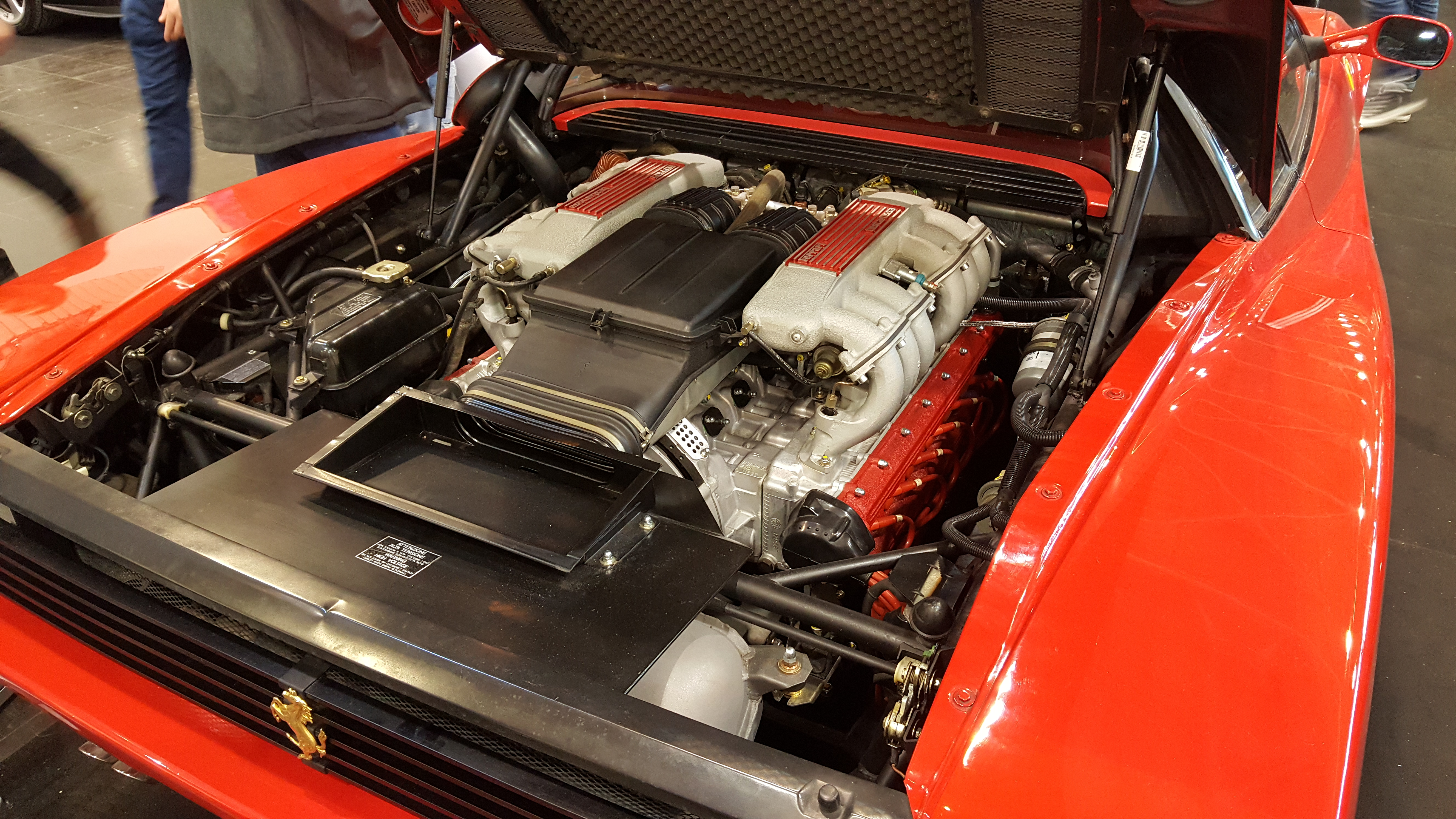 Ferrari engine bay